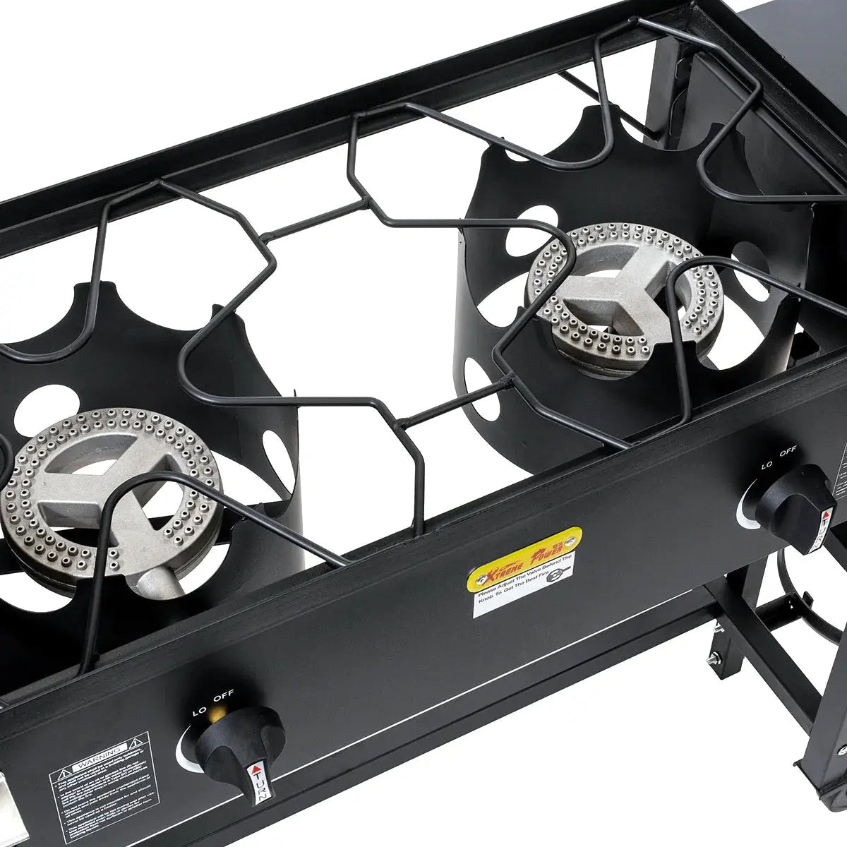 Barton 58,000 BTU Outdoor Propane Double Burner Stove Cooking Station BBQ Grill Barton