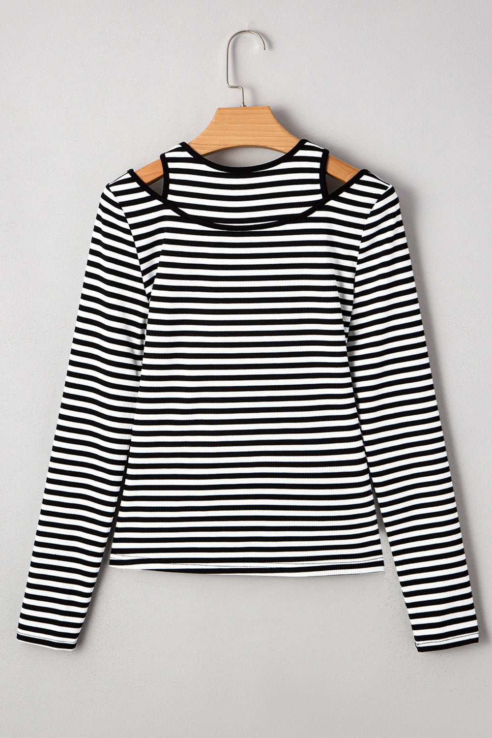 Remi Stripe Double-layer Long Sleeve Top - Get it from Bo