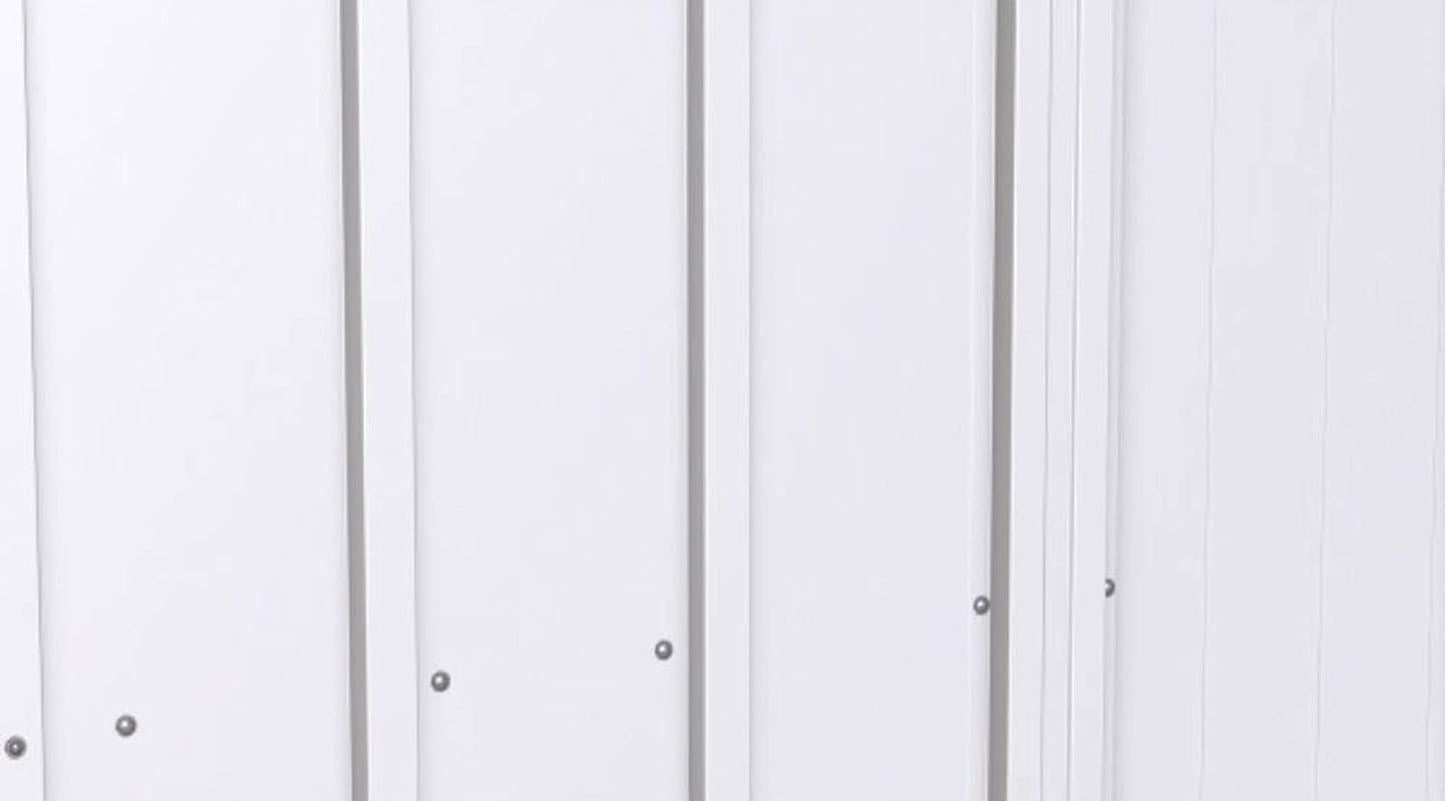 Classic Steel Storage Shed, 6X5, Flute Grey ShipItFurniture