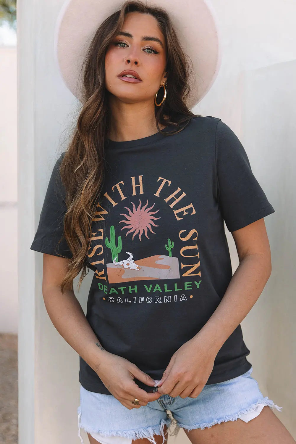 RISE WITH THE SUN Western Tee Threaded Pear