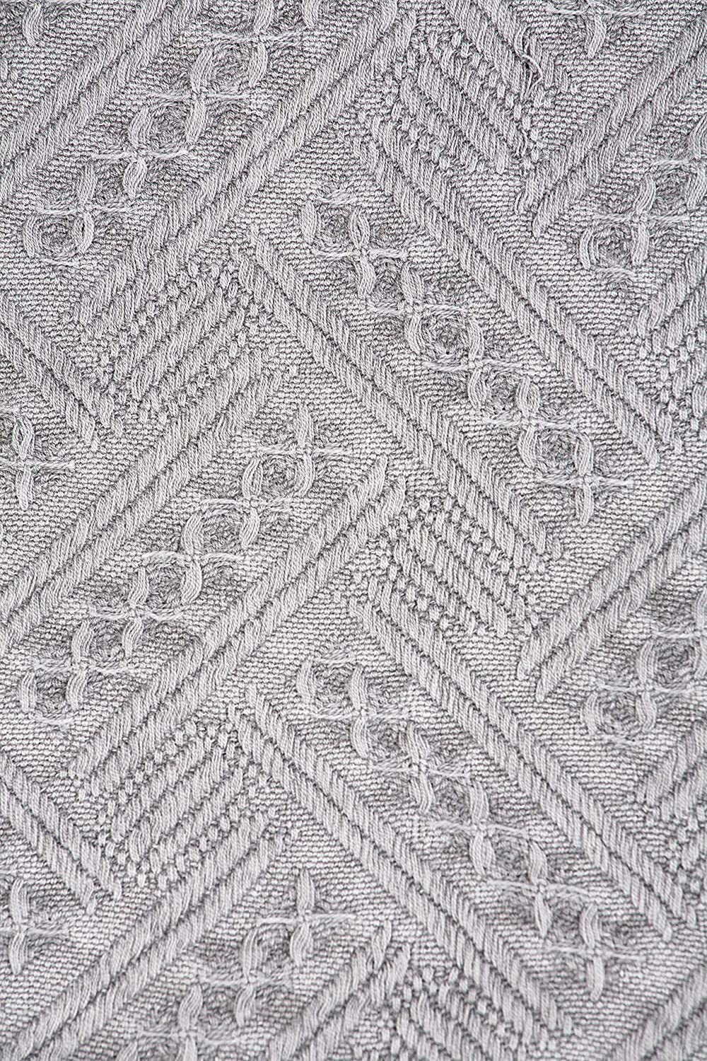 Kasentex 100% Cotton Soft Knitted Throw Blanket, Room Decor, Graduation Gifts, Fathers Day Gift, Mom Gift Kasentex