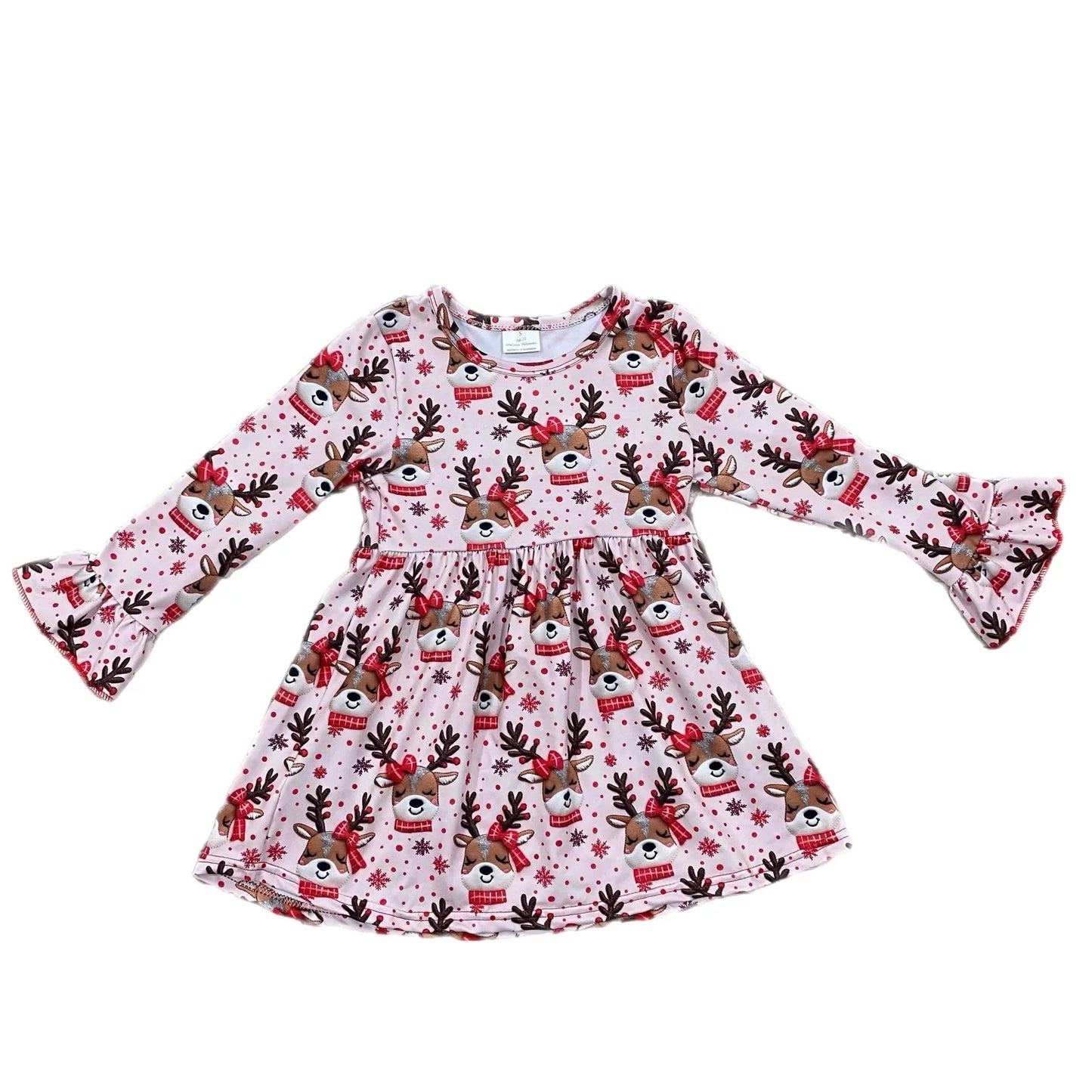 Reindeer bell sleeve dress - Get it from Bo