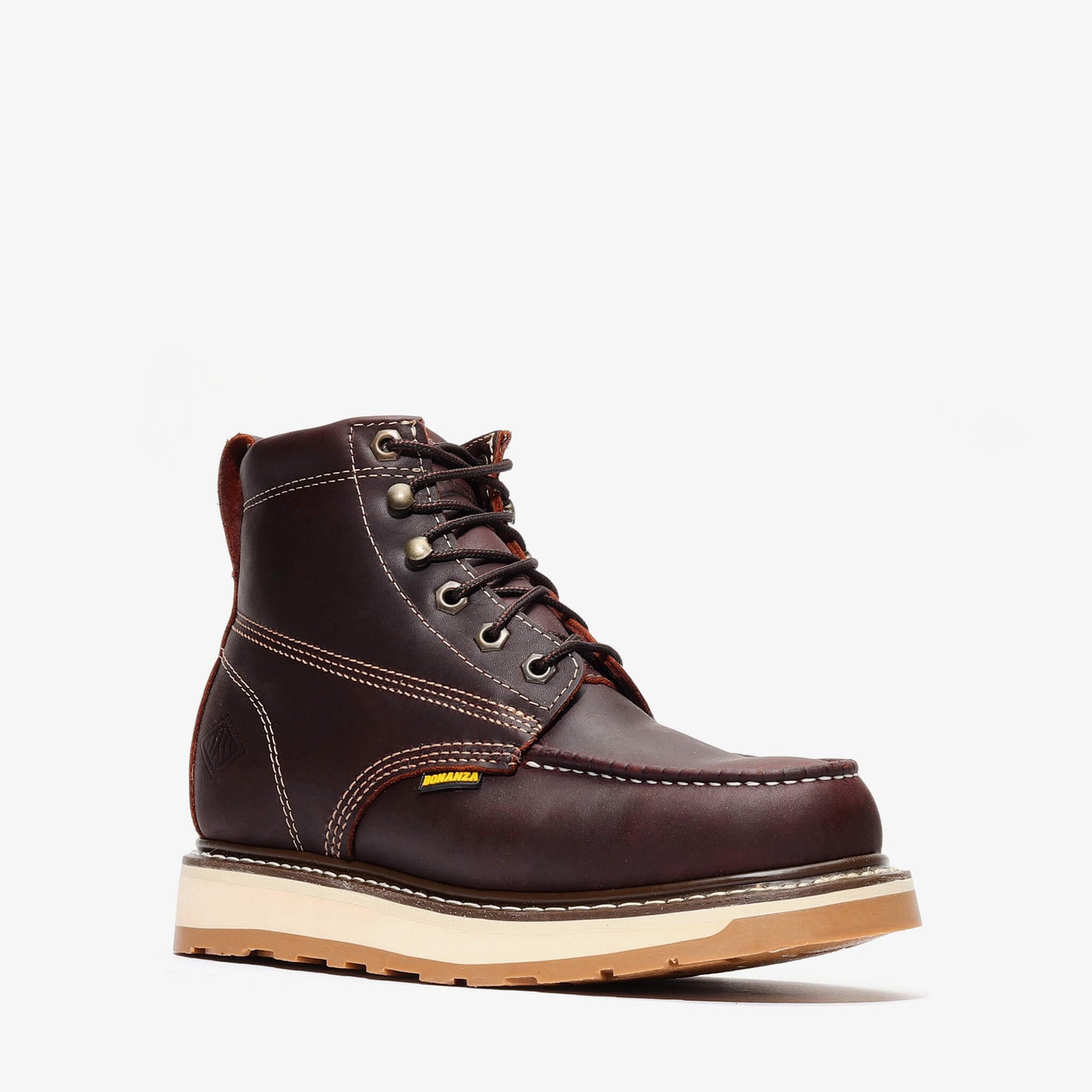 FRONTIER DUAL 6" MOC TOE BURGUNDY Bonanza Boots
