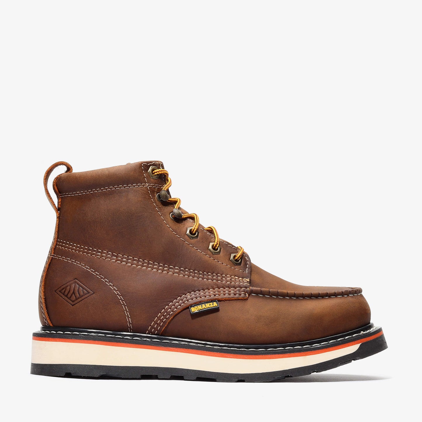 FRONTIER DUAL 6" MOC TOE CRAZY BROWN Bonanza Boots