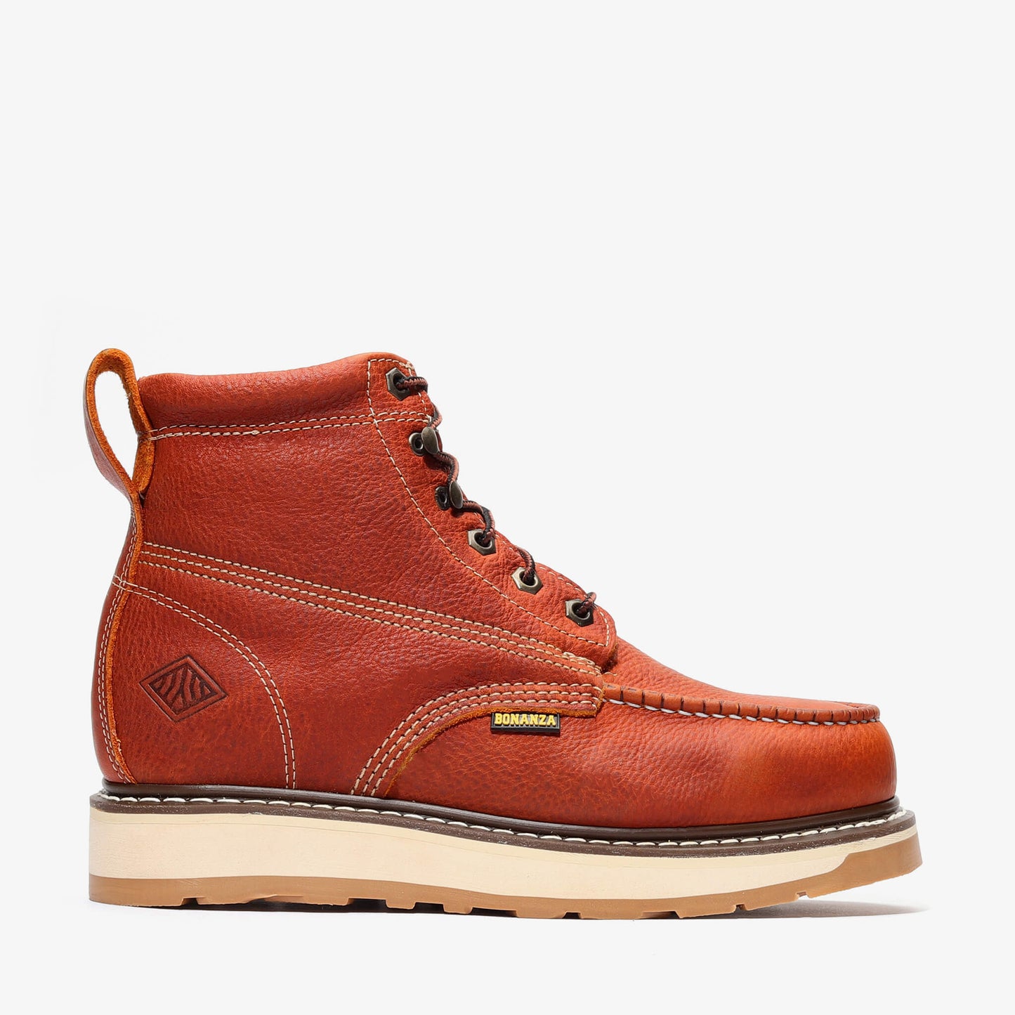 FRONTIER DUAL 6" MOC TOE LIGHT BROWN Bonanza Boots