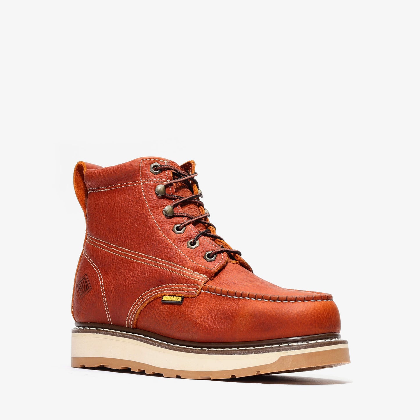 FRONTIER DUAL 6" MOC TOE LIGHT BROWN Bonanza Boots