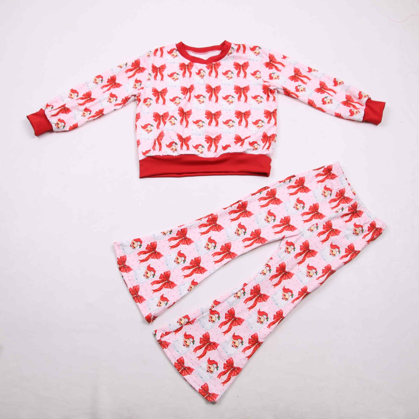 Red santa bows lounge set
