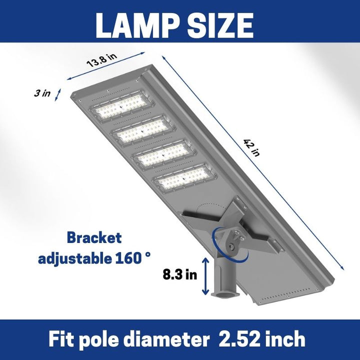 100 W 150 W 200 W Commercial solar street light-Stay on Langy Solar Lights