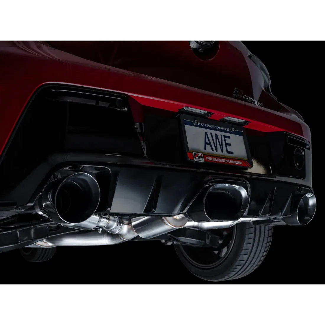 AWE Tuning 2023+ Toyota GR Corolla Track Edition Exhaust - Diamond Black Tips NP Motorsports