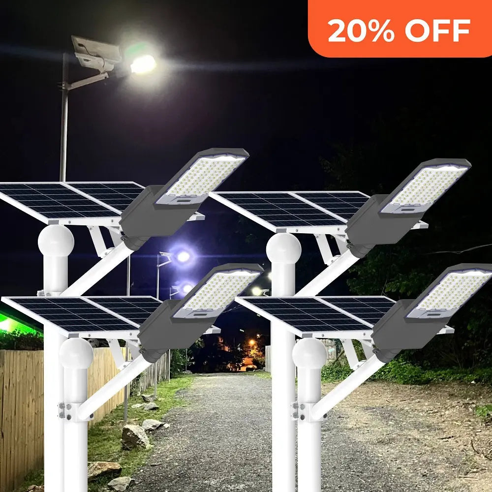 1200W 1500W Solar Parking Lot Light -40000lumens Langy Solar Lights