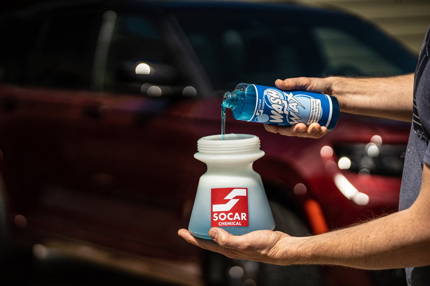 SOCAR Wash n Wax - pH Neutral Car Wash Soap Infused with Carnauba Wax Socar Chemical