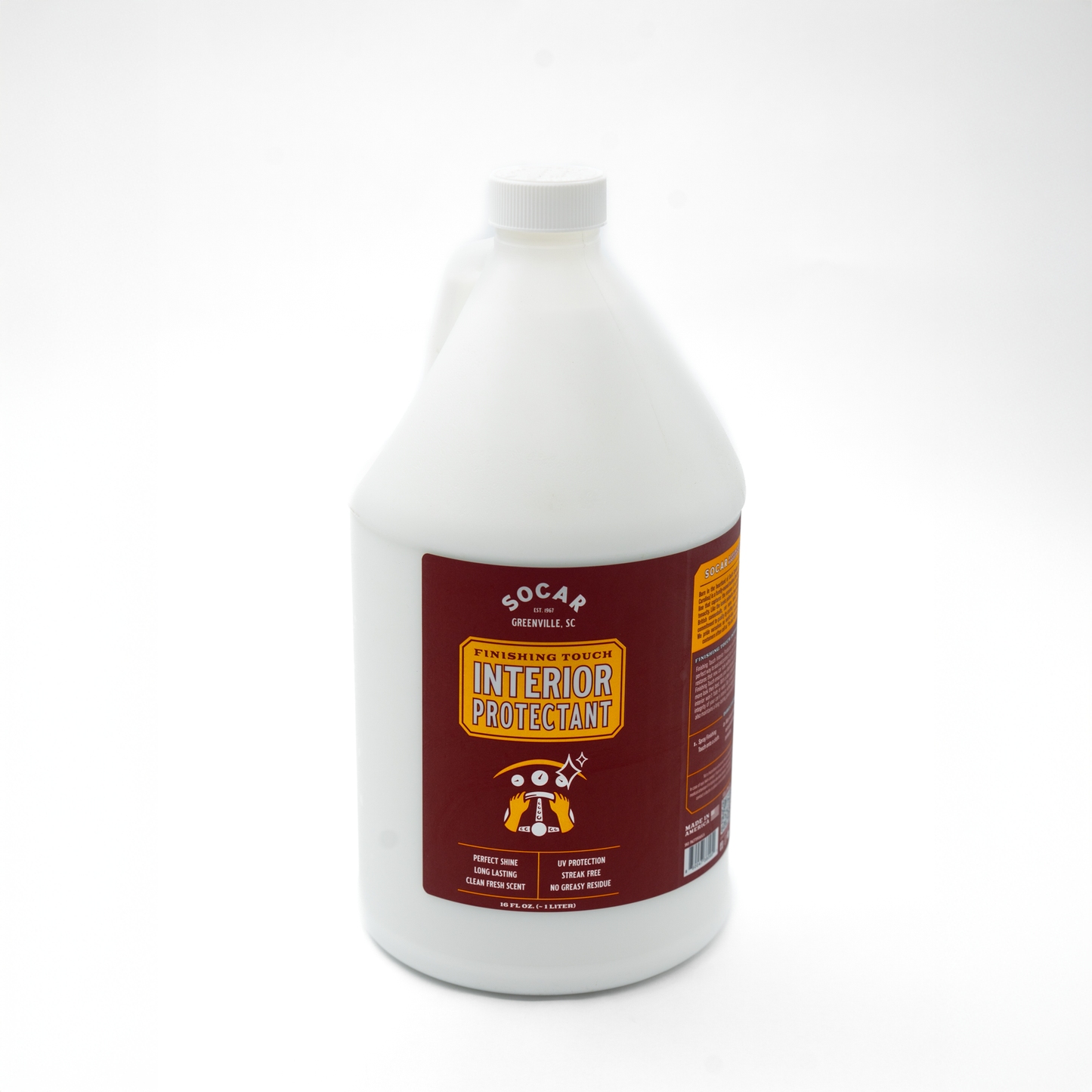 Finishing Touch Interior Protectant with Moisture Lock Technology™ Socar Chemical