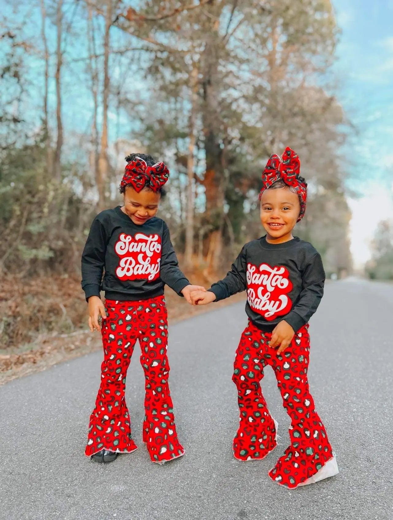 Red and green leopard bell jeans - Get it from Bo