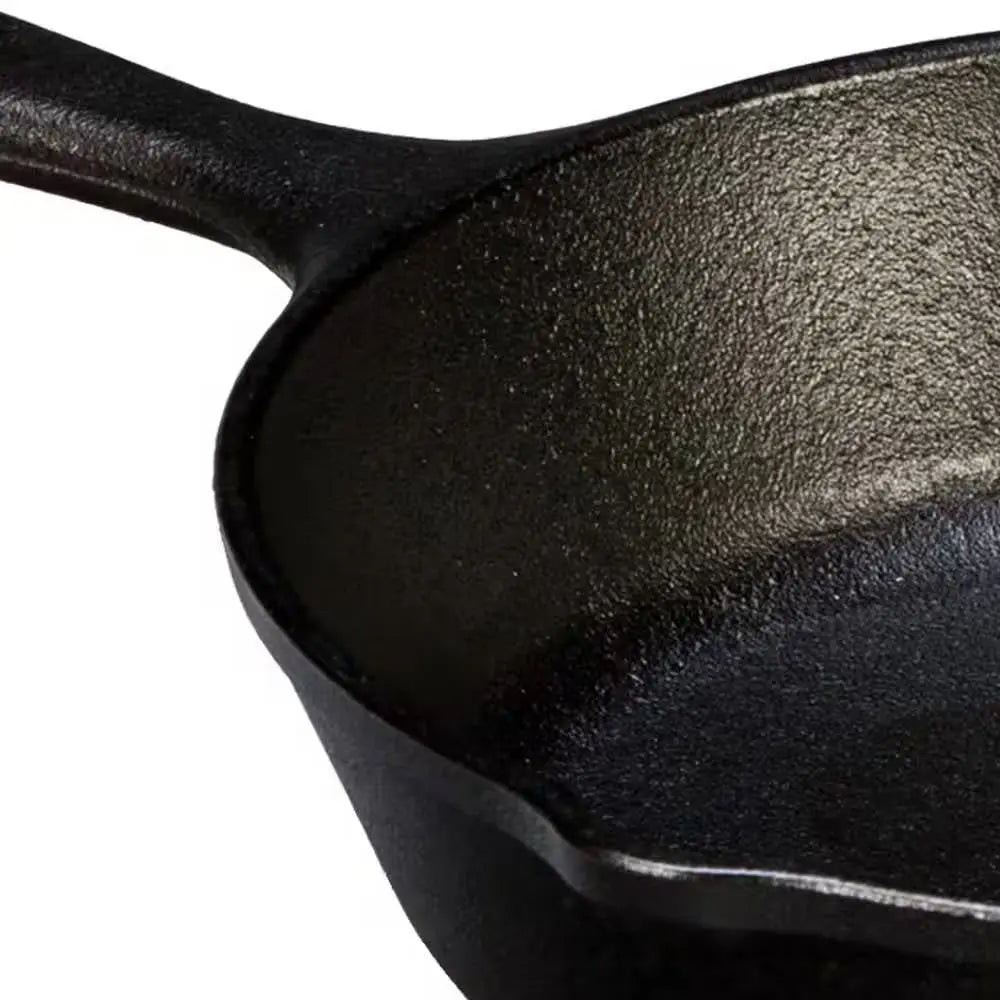 8-inch Pre-Seasoned Cast Iron Skillet Frying Pan with Pour Spouts Made in USA FastFurnishings