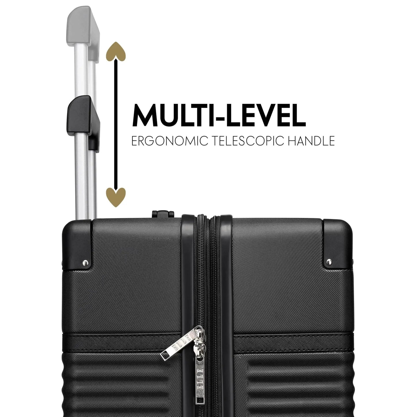 Belleville 3 Piece Expandable Retro Luggage Set Travellty
