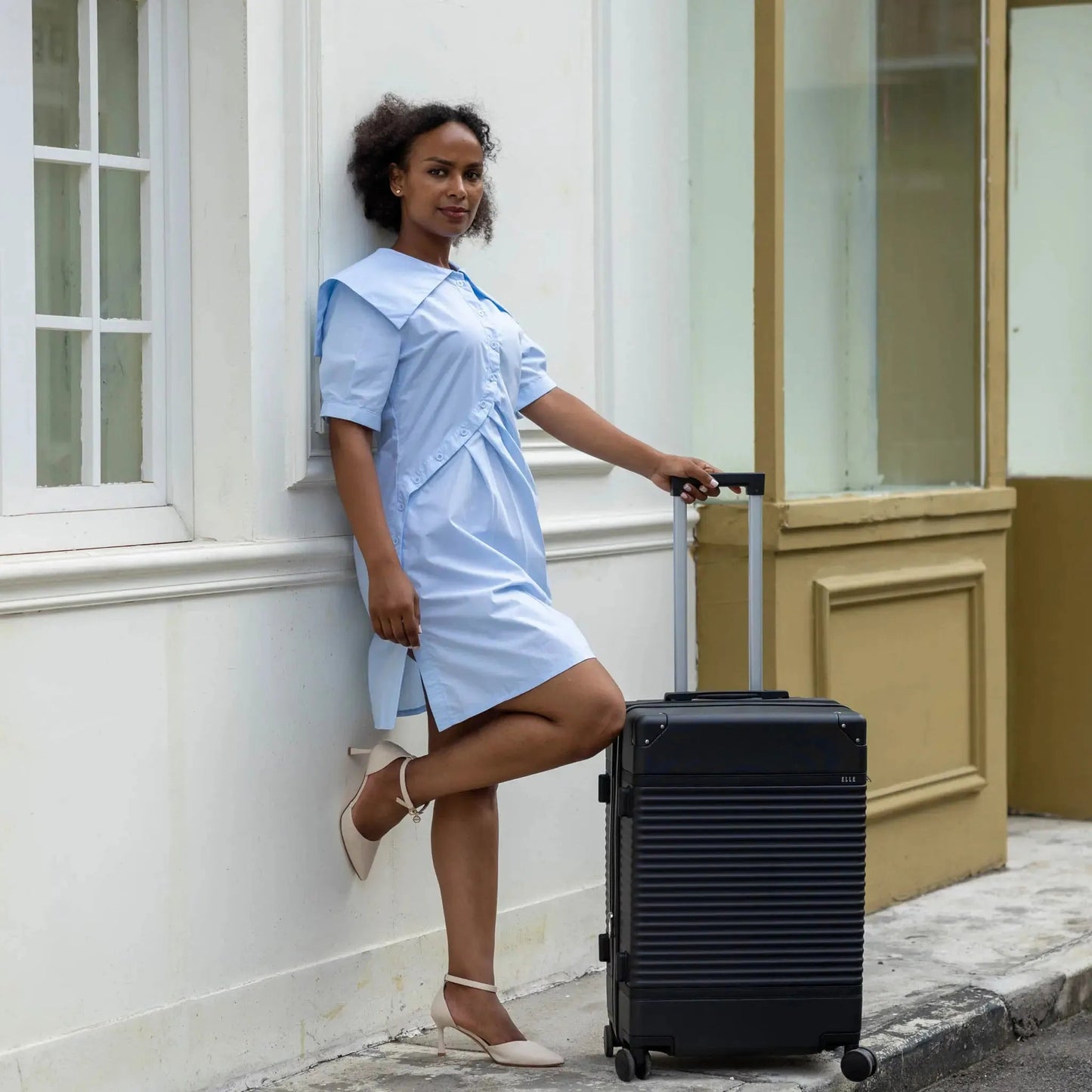 Belleville 3 Piece Expandable Retro Luggage Set Travellty