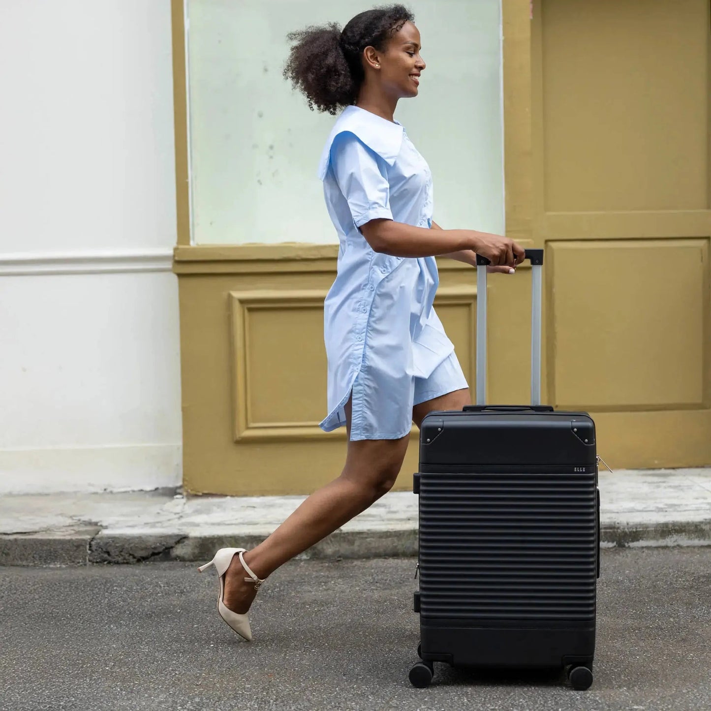 Belleville 3 Piece Expandable Retro Luggage Set Travellty