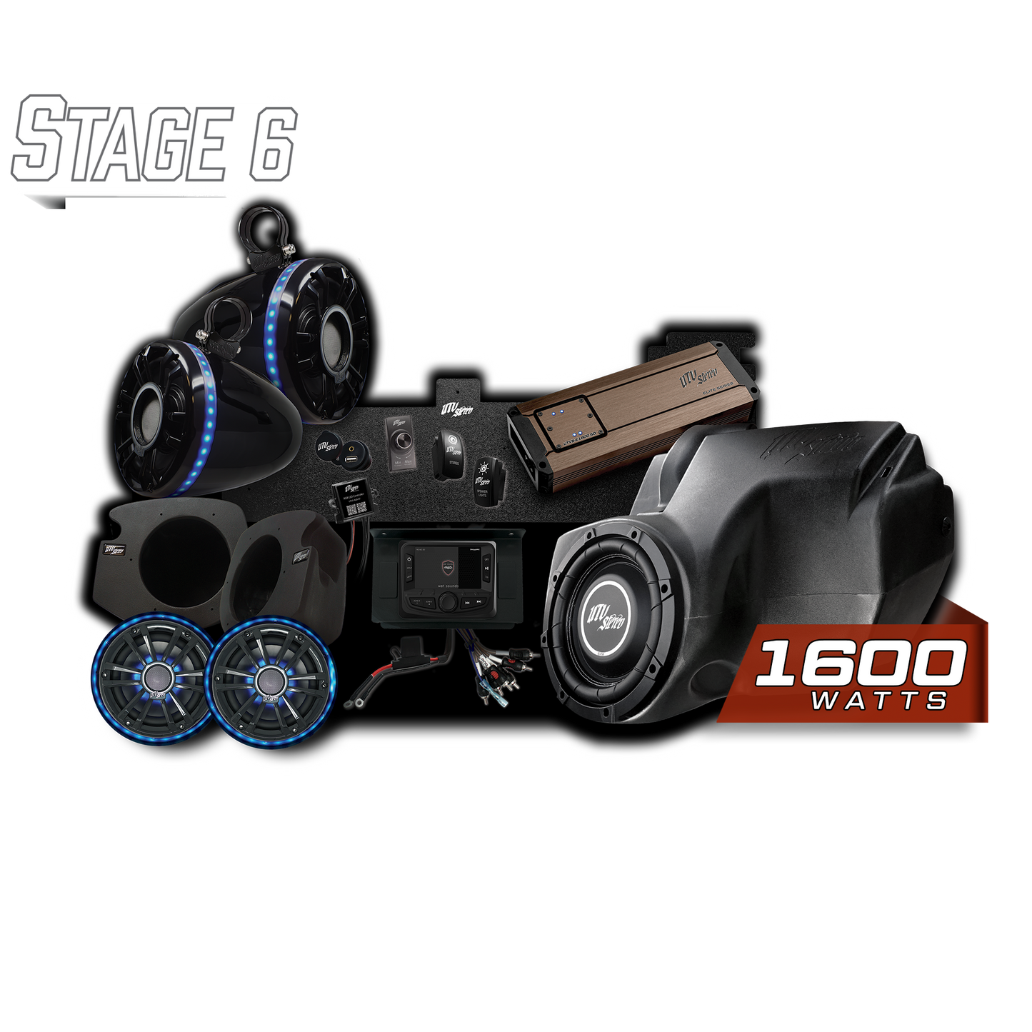 RZR® Elite Series Stage 6 Stereo Kit | UTVS-RZR-S6-E Dunes 2 Dezert SXS