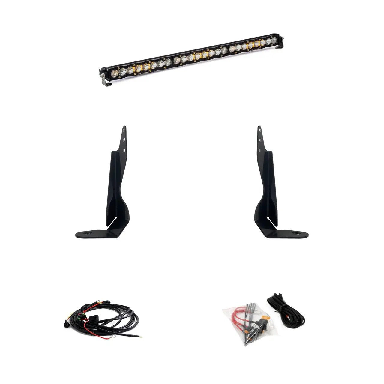 Baja Designs S8 30 Inch Grille Light Bar Kit | 2020-22 Sierra GMC 2500HD/3500HD - Get it from Bo
