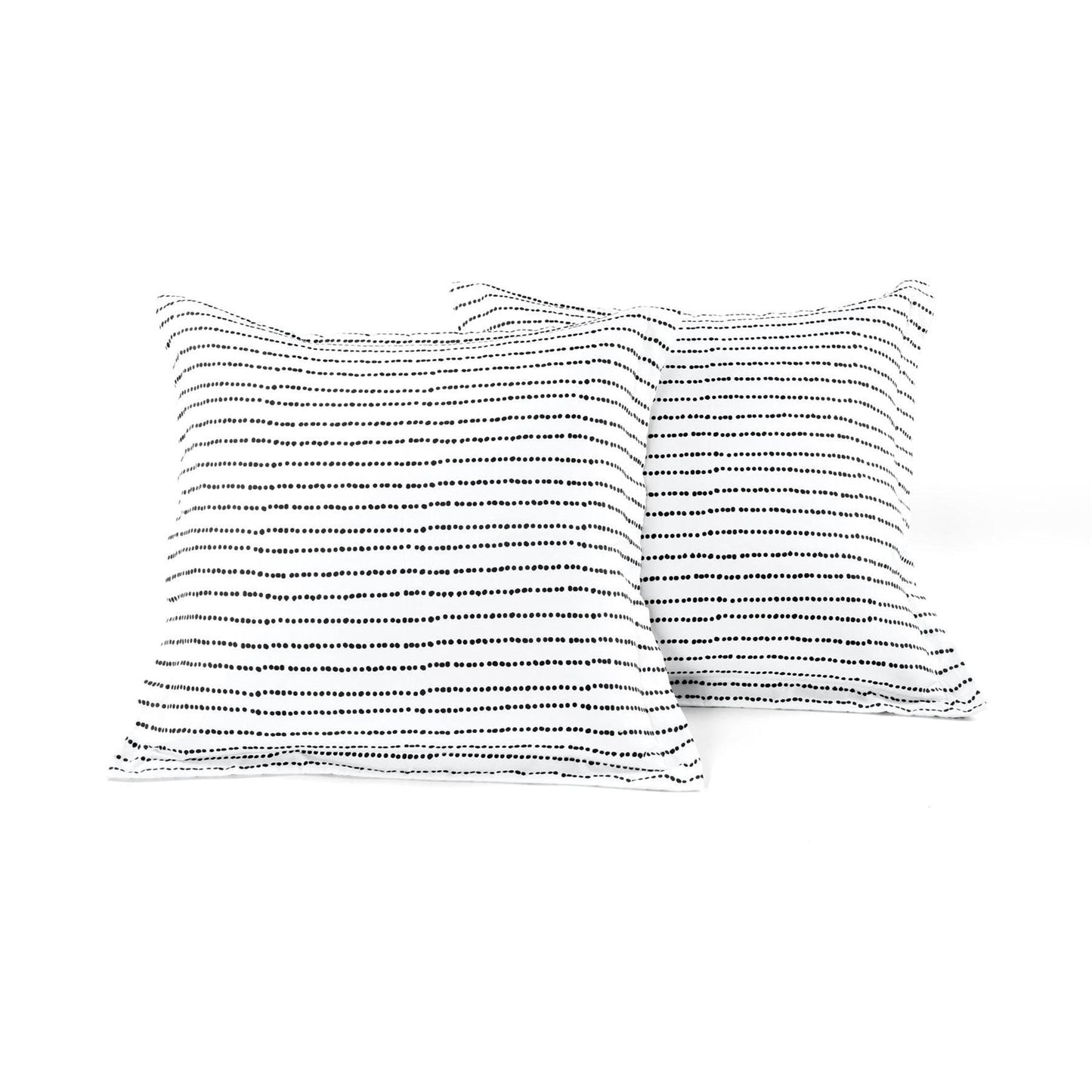 Full/Queen Scandinavian Chevron 5 Piece Black White Lightweight Comforter Set FastFurnishings