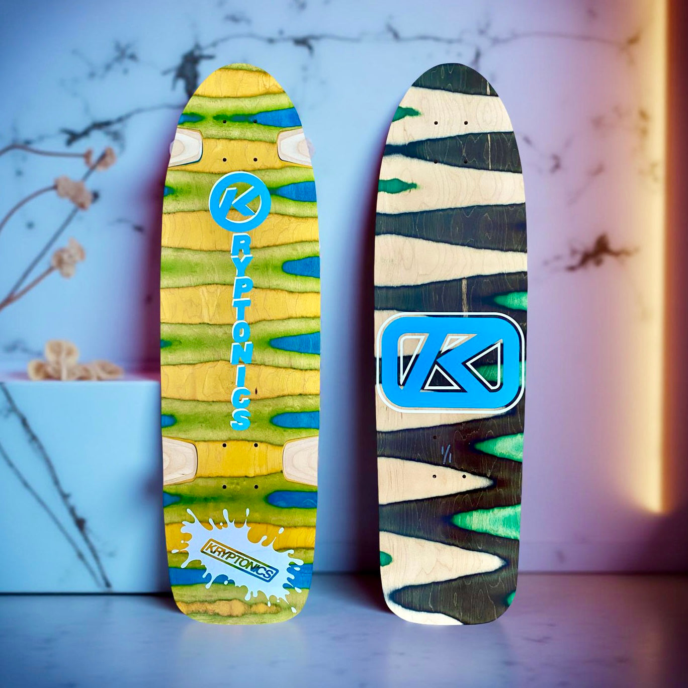 Kryptonics ONE-OF-A-KIND & HAND-PAINTED CRUISER Deck or Complete 8.5”x31” (1 of 1) - Get it from Bo