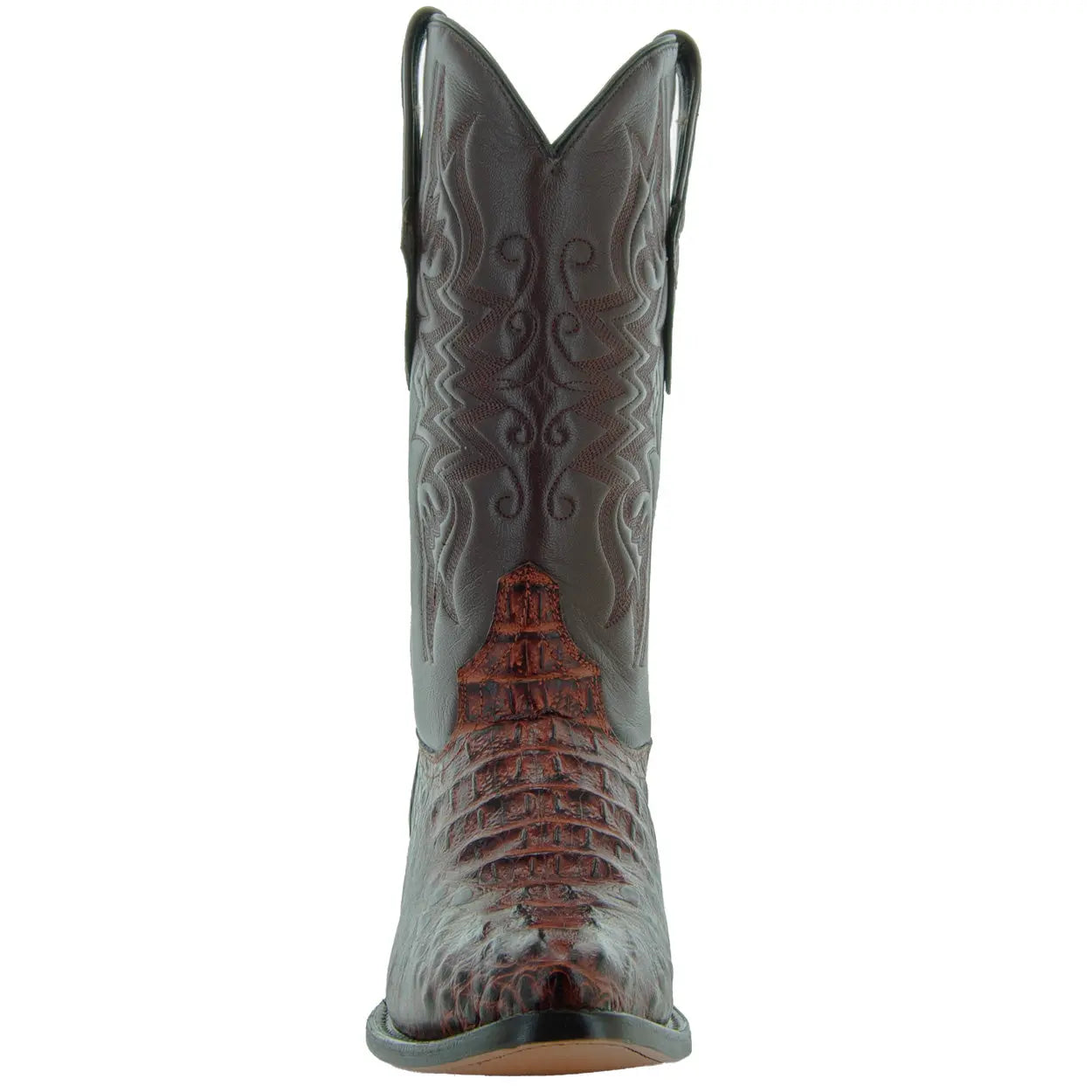 Soto Boots Men's Gator Tail Print Cowboy Boots Cognac (H7006) Soto Boots