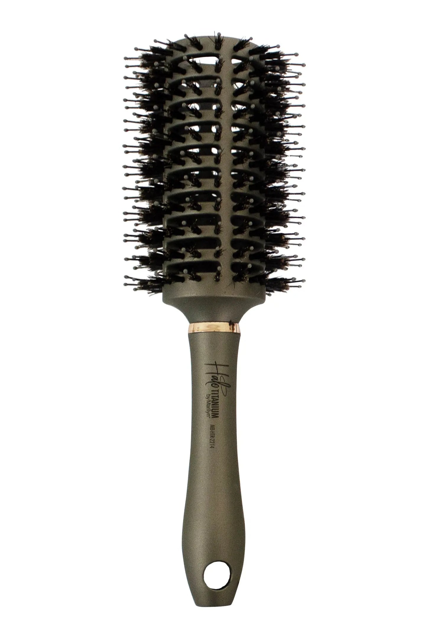 Halo Titanium Round Marilyn Brush