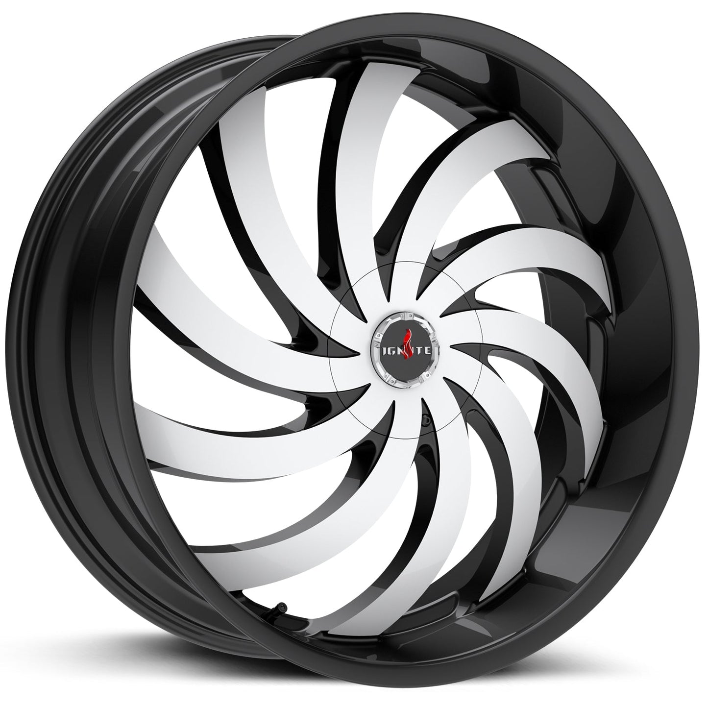 Flame Gloss Black Machined Ignite