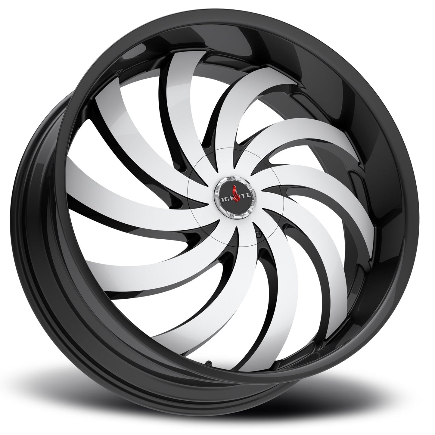 Flame Gloss Black Machined Ignite