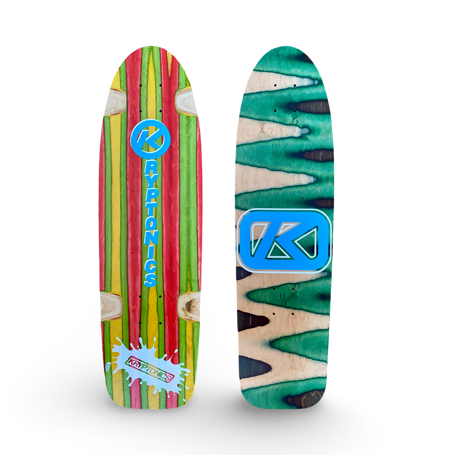 Kryptonics ONE-OF-A-KIND & HAND-PAINTED CRUISER Deck or Complete 8.5”x31” (1 of 1) - Get it from Bo