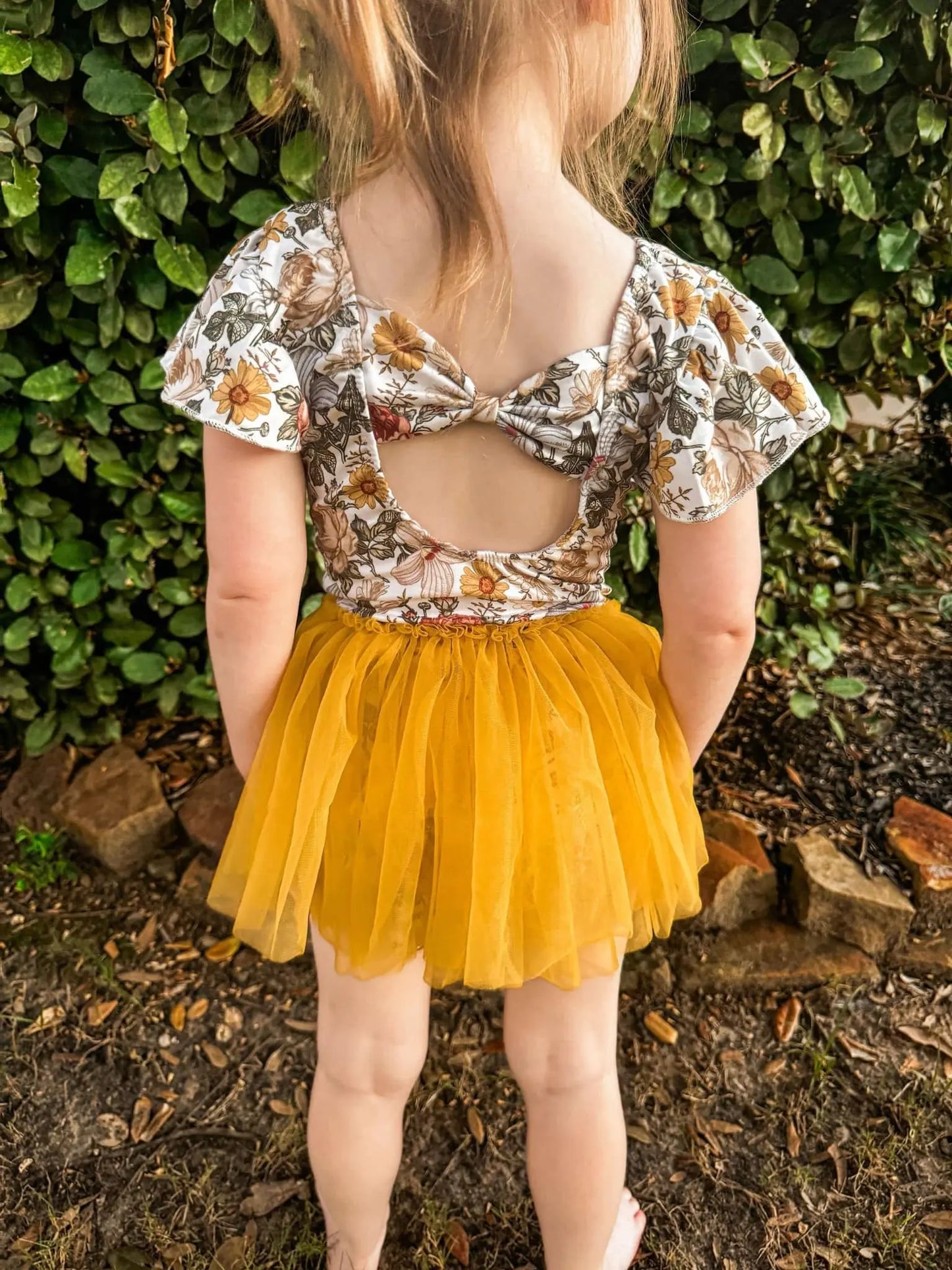 Vintage floral bow back leotard - Get it from Bo