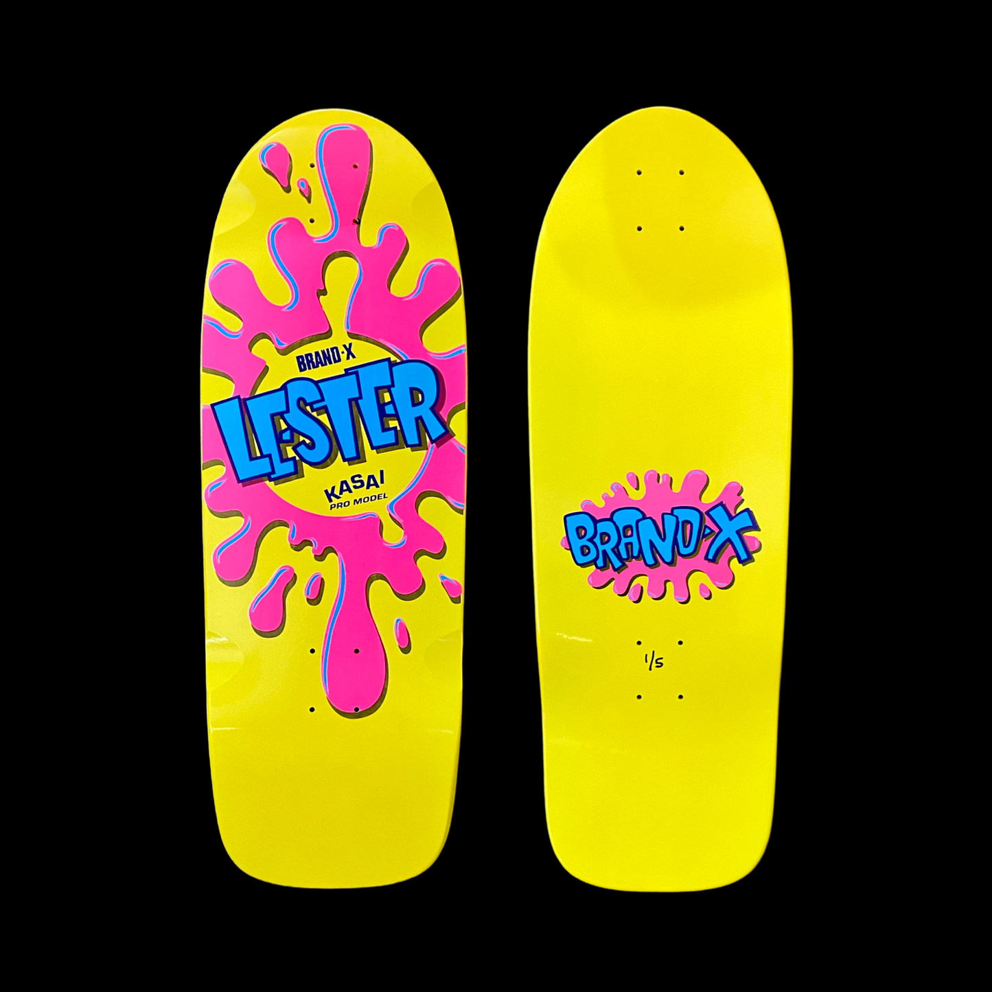 Lester Kasai 10”x30” HAND PAINTED Limited Edition Deck (PRE-ORDER, NOVEMBER) Brand-X Skateboards