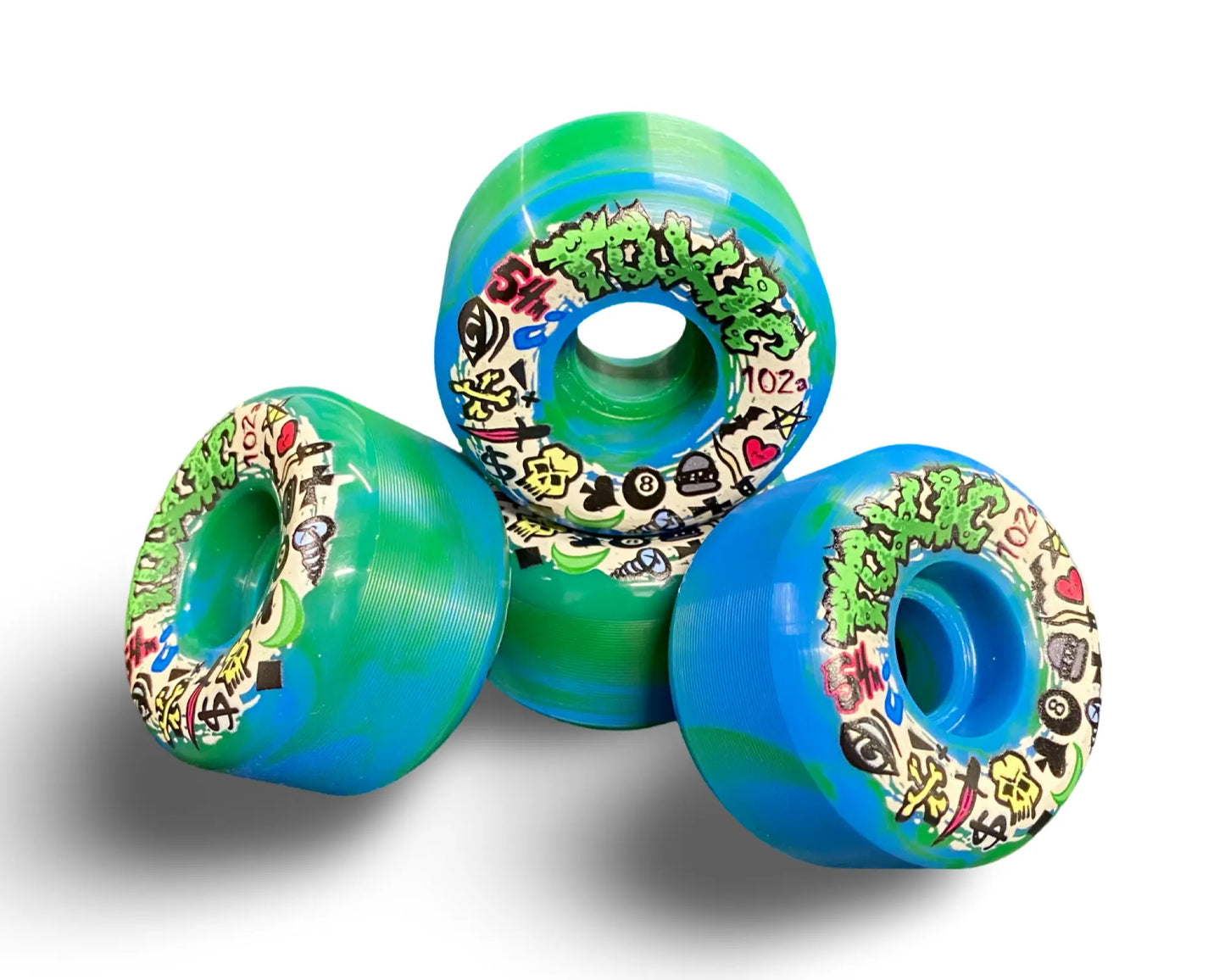 Toxic Team VERY HARD Wheels 54mm/102a - Get it from Bo