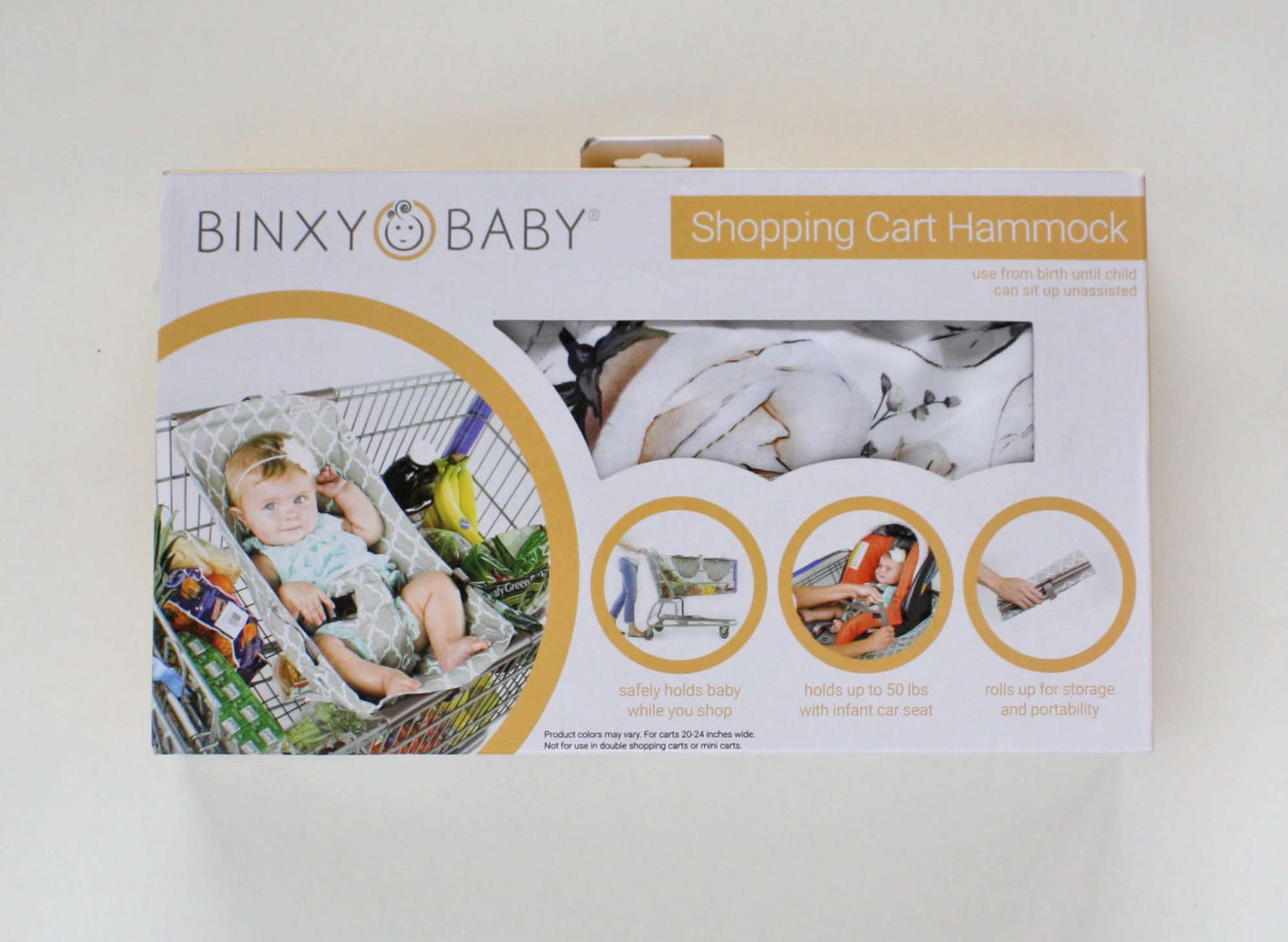 Baby Shopping Cart Hammock | Coming Up Roses Beautiful Floral Print Binxy Baby