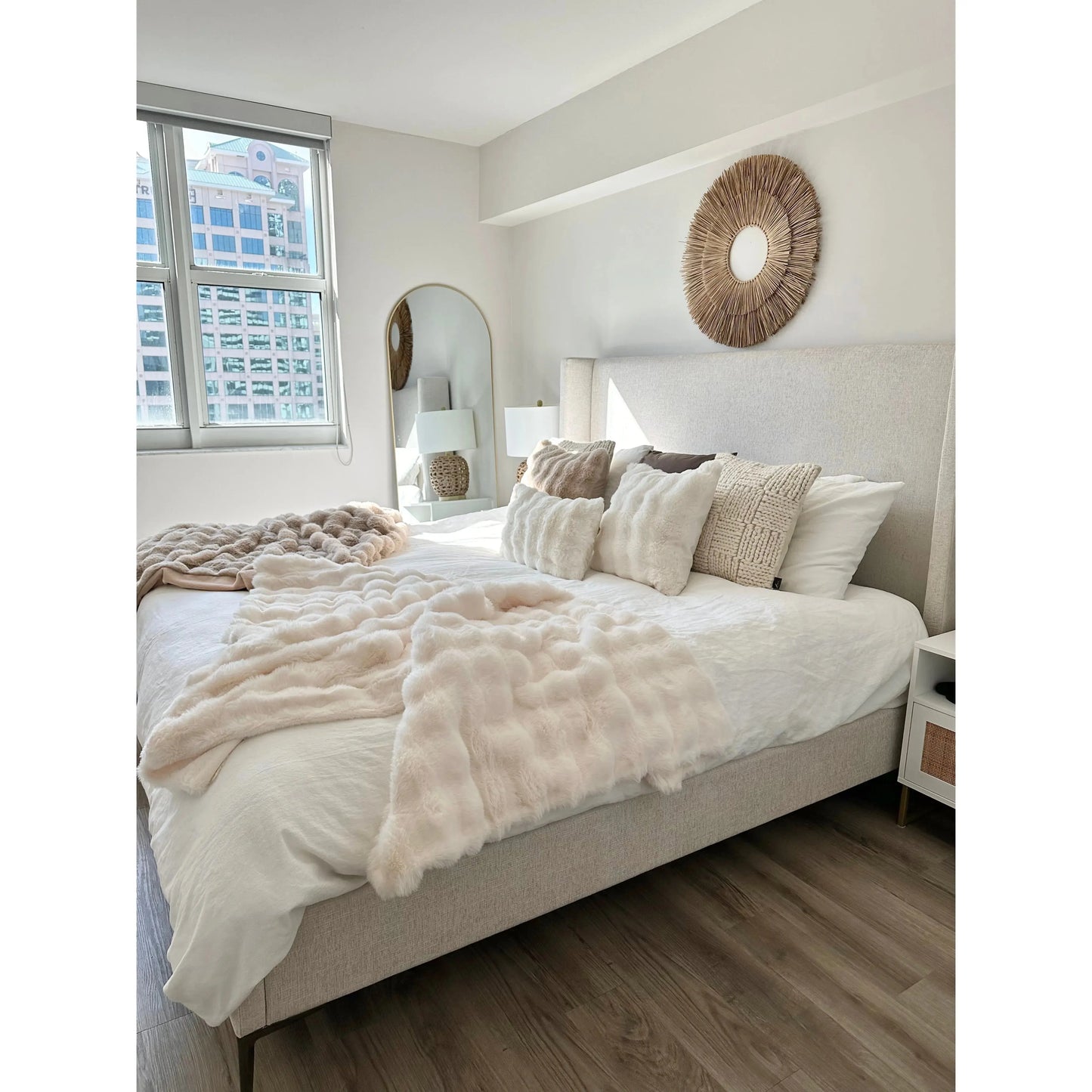 Erie Faux Fur Lumbar Pillow Cover Busa Designs