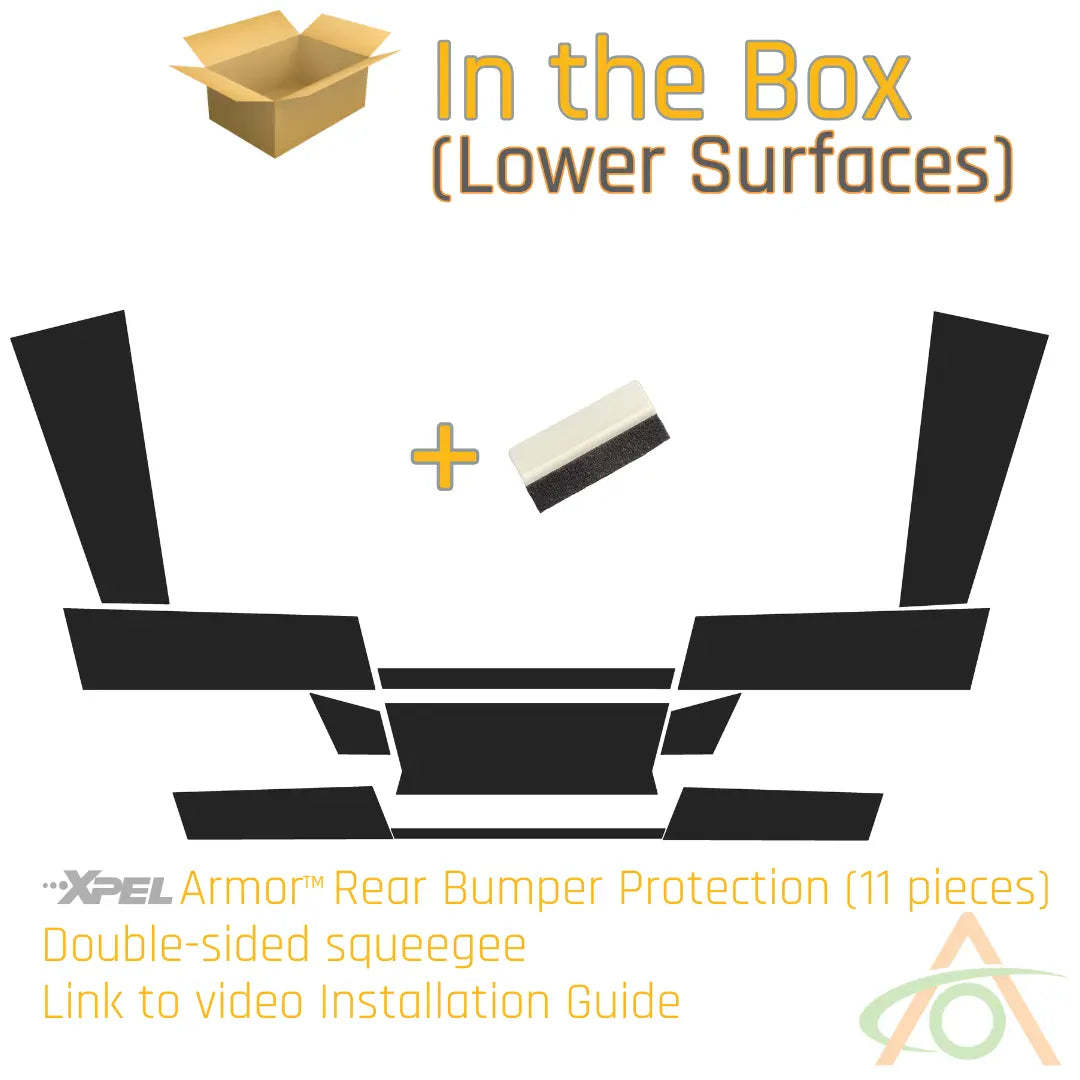 Xpel Armor Rear Bumper Protection for Cybertruck Abstract Ocean