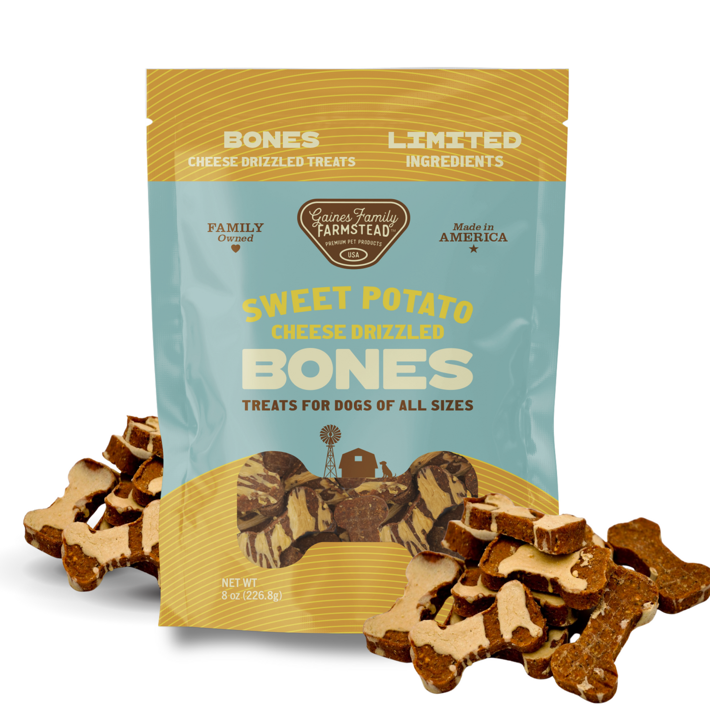Cheese Drizzled Sweet Potato Bones Gaines Family Farmstead