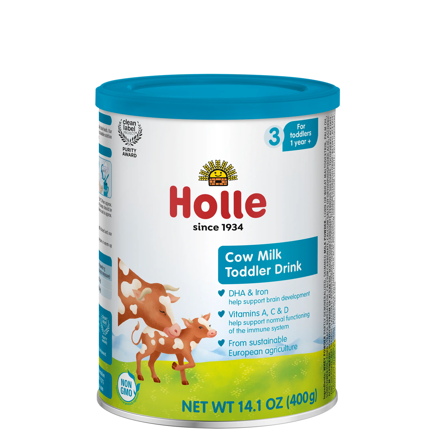 Holle Cow Milk Toddler Drink - Stage 3 | Non GMO (14 oz) Holle USA