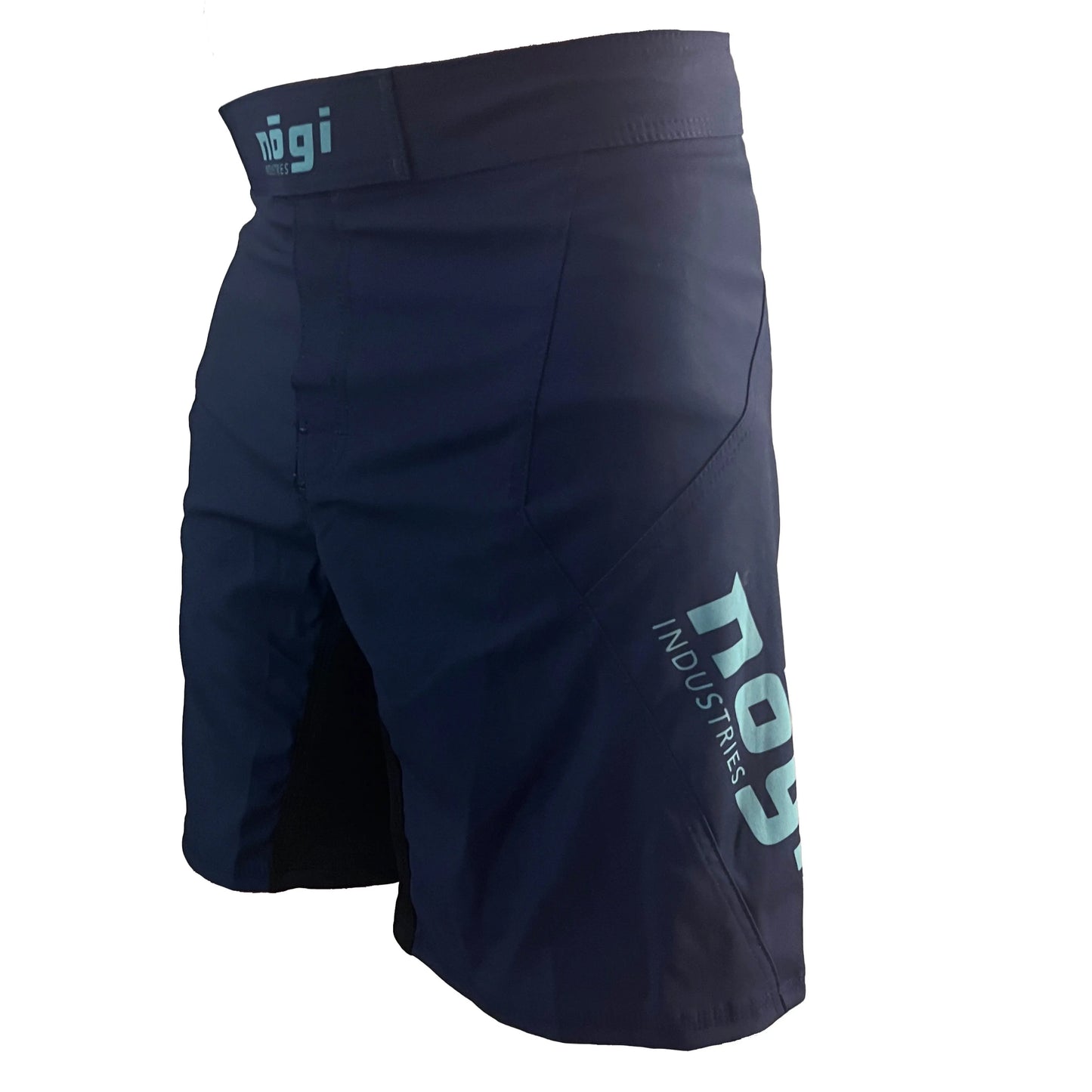 Phantom 4.0 Fight Shorts - Midnight Navy & Teal - MADE IN USA - Get it from Bo