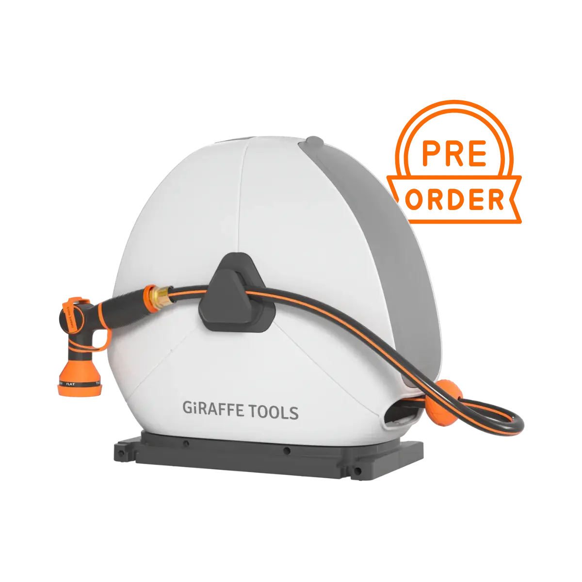 Ground-Mounted Retractable Hose Reel 82ft-130ft Giraffe Tools US