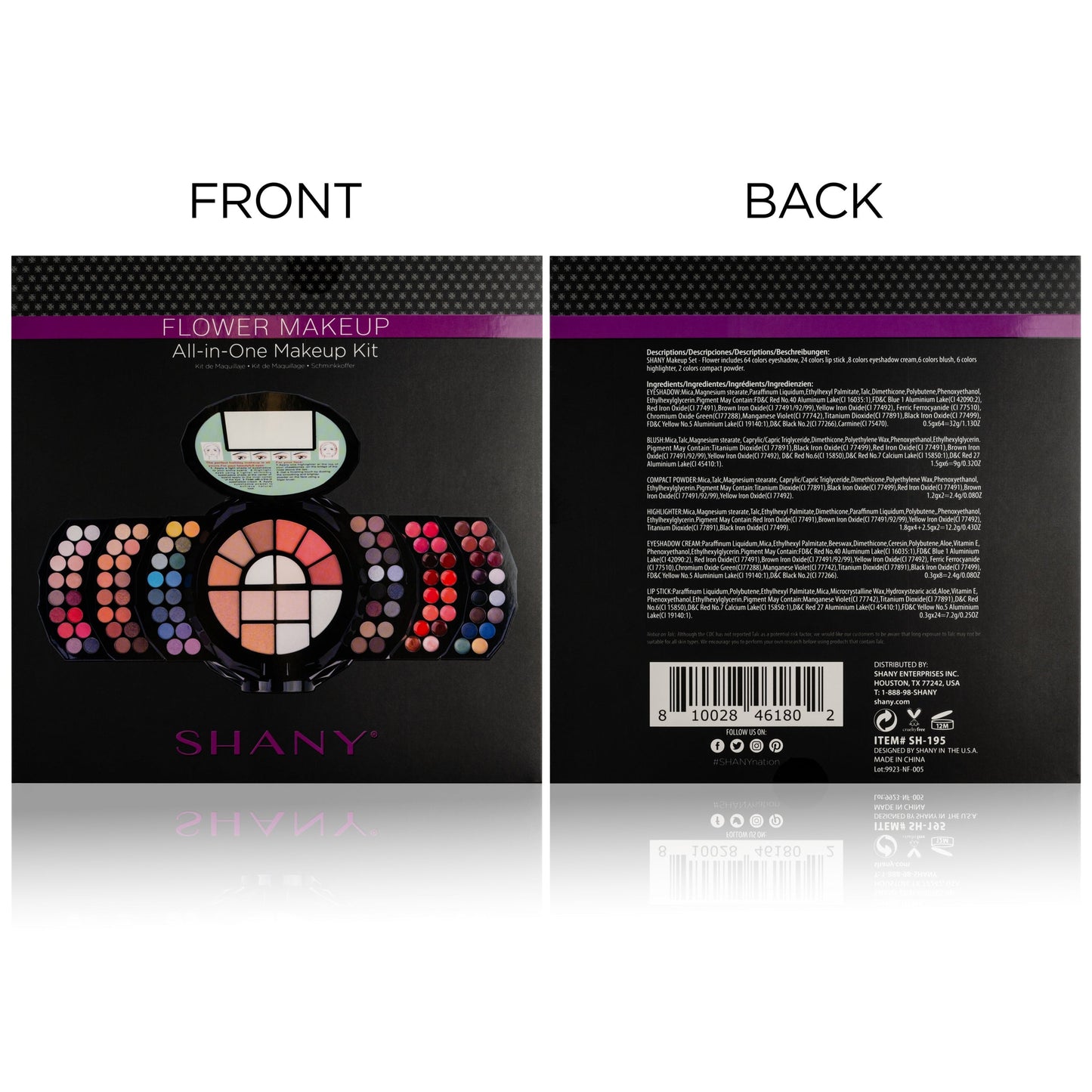 Flowers Makeup Set - Professional Beauty Kit SHANY