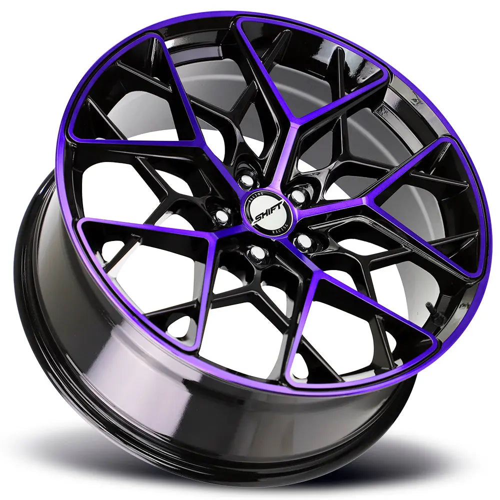 Piston Gloss Black Purple Machined Shift