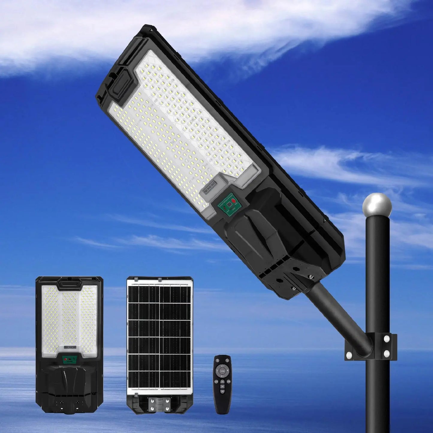 200W All in one solar Parking Lot Lights -30,000 lumens Langy Solar Lights