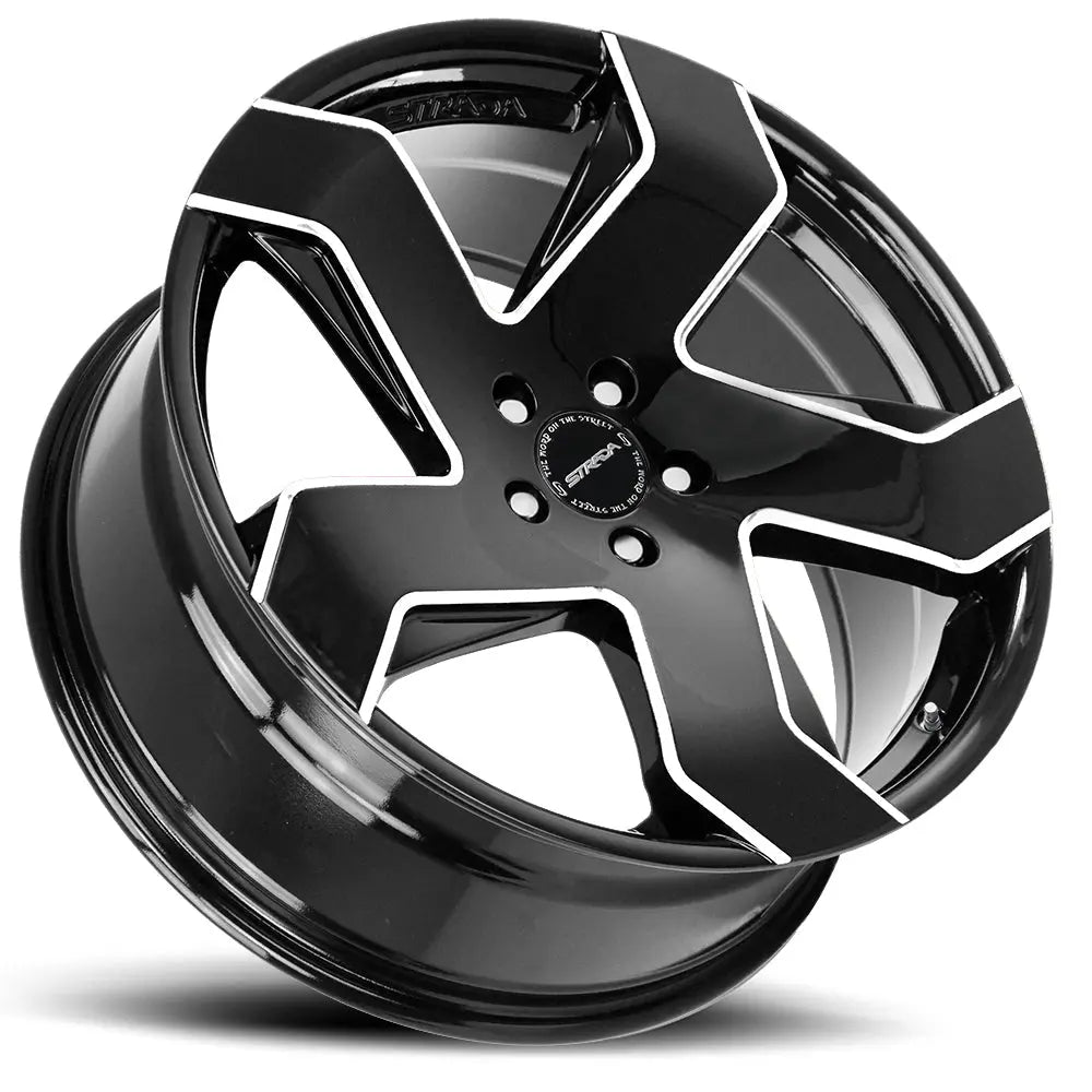 Coltello Gloss Black Milled Edge Strada