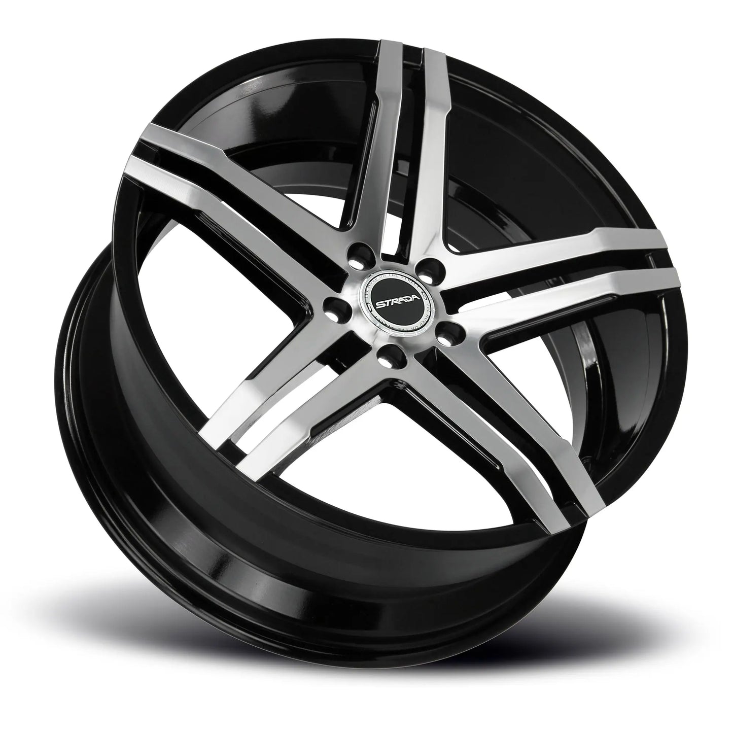 Domani Gloss Black Machined Strada