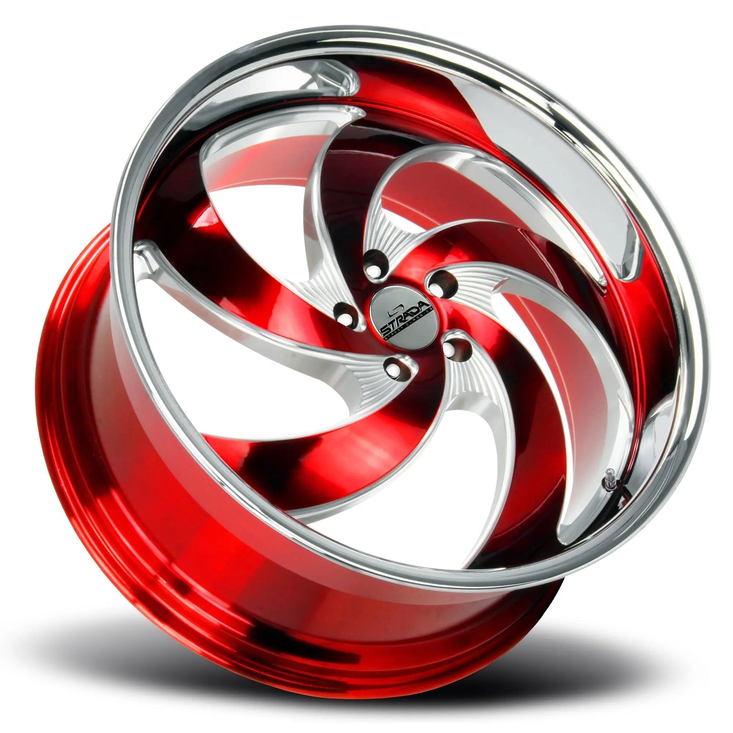 Retro 5 Candy Red Milled Ss Lip Strada Street Classics