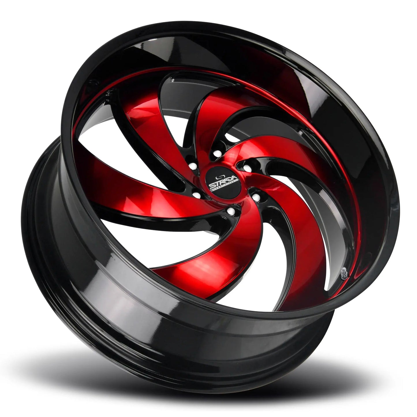 Retro 6 Gloss Black Candy Red Machine Strada Street Classics