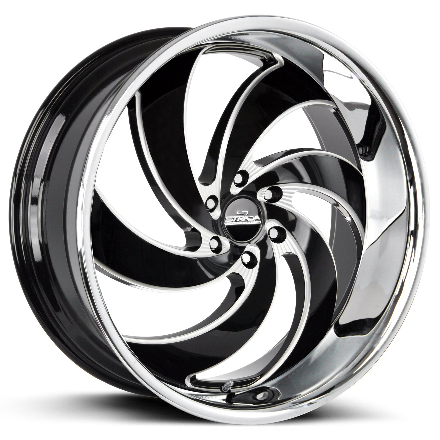 Retro 6 Gloss Black Milled Stainless Steel Lip