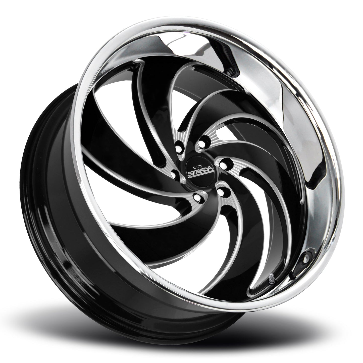 Retro 6 Gloss Black Milled Stainless Steel Lip