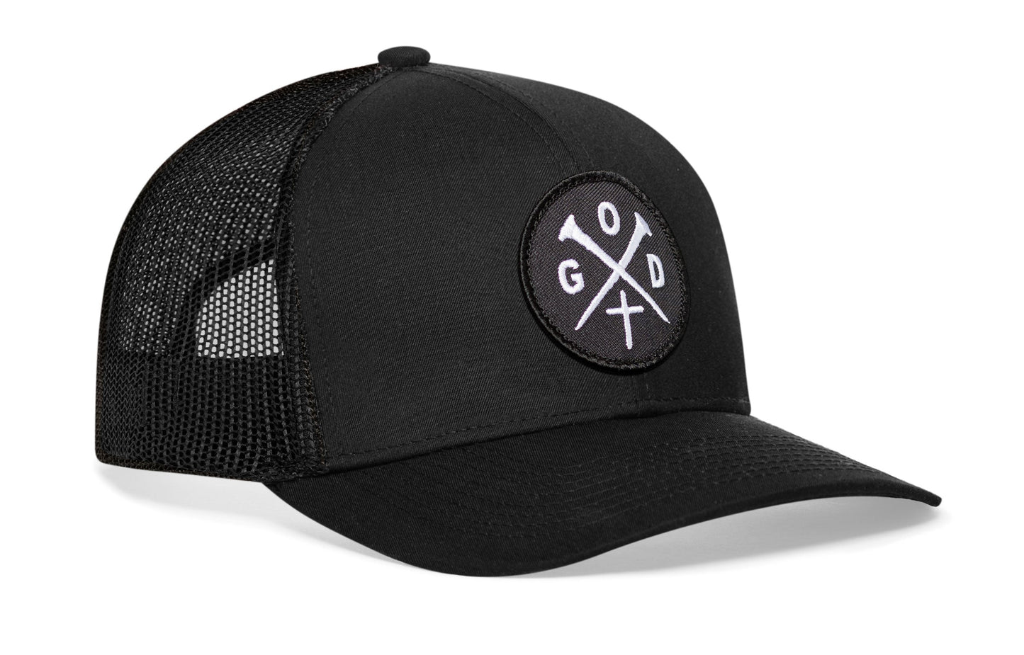 GOD Trucker Hat | Black Christian Snapback - Get it from Bo